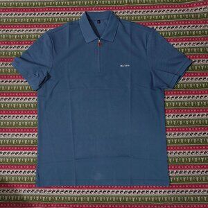 Kiton Blue Short-Sleeved Polo Shirt